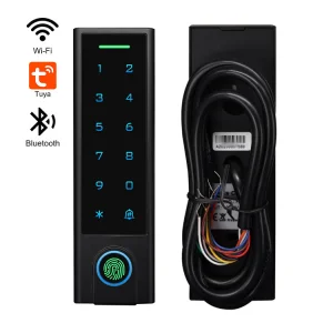 Secukey Tuya App Access Control IP66 Metal Fingerprint Door Lock Keypad RFID Card Reader WIFI TouchKey Access Controller