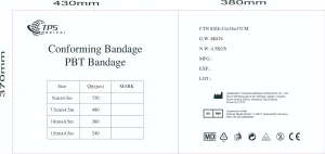 TPS Customized PBT Conforming Bandage Stretch Gauze 5cm Customized Conforming Bandage