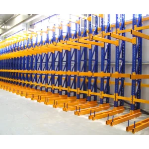 Adjustable Cantilever Rack Heavy Duty Warehouse Storage System for Pipes Steel Bars and Metal Profiles