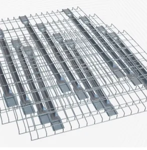 Alirack Multi-Level Good Quality Powder Coated Galvanized Corrosion Protection Warehouse Storage Flared Wire Mesh Decking