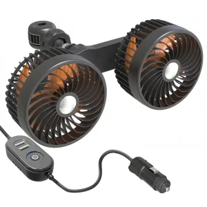 Custom Car Headrest Fan Double Heads F6207