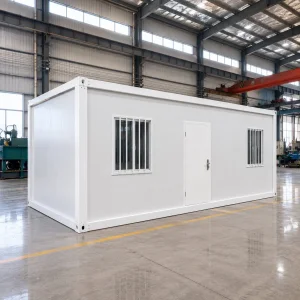 Casa Modular Prefabricada de Paquete Plano con Estructura de Acero Galvanizado para Oficina, Campamento, Alojamiento y Uso Residencial