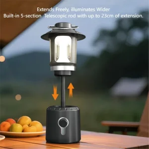 Waterproof Camping Light Portable Retro LED Lantern for Outdoor &amp; Garden