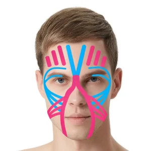 100% Cotton Comfortable Face Lifting Kinesiology Tape Elastic Reduce Wrinkle Face Tape Wholesale Price