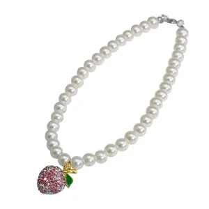 OEM Wholesale Rhinestone Beaded Pet Necklace