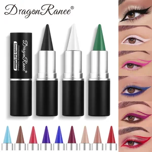 Pointed Creamy Blue Eyeliner Gel Matte White Black Brown Easy Wear Solid Eye Liner Pencil LongLasting Tattoo Liner Eyeshadow Gel
