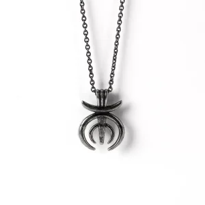 Fashion Antique Silver Color Horn Jewelry Necklace