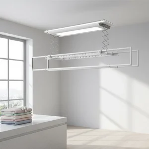 Smart Electric Automatic Heated Dryer Rack Metal Clothes Wall Hanger