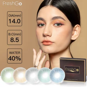 Freshgo HIDROCOR Gen3 Soft Lens Cosmetic Contacts Natural Color Contact Lenses Gray Eye Lentes Wholesale Lentilles De Contact
