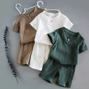 Conjuntos de ropa de verano para niños, chándales para bebés, ropa para niñas y niños