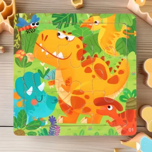 Childrens Wooden Magic Cubes Logic