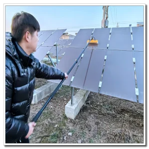 Solar Panel Cleaning Brush Kit for Removal of Dust Smudges and Debris