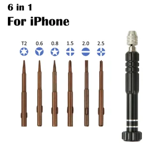 Kit de Reparação com Bits de Chave de Fenda Torx Magnética de Precisão para Desmontagem de Telefone Móvel