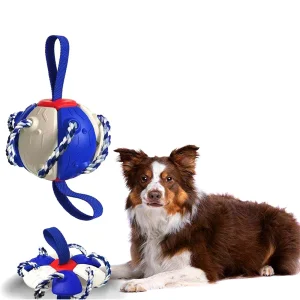 Amazon Hot Selling Pet Products Large Exercise Interactive Durable Soft Rope Pet Ball Dog Chew Toys for Training