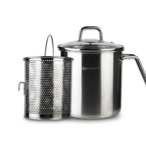 High-Quality Stainless Steel Single Handle Asparagus Pot