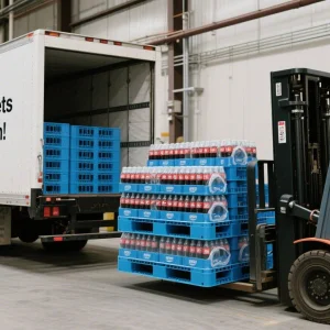 Industrial Plastic Palletbeverage Warehouses Boost Sales Via Plastic Pallets Speeding Turnover