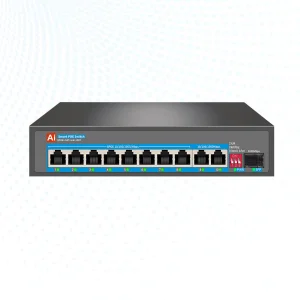 Commercial 8 Port PoE Switch with AI VLAN