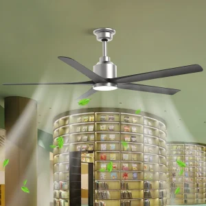 52 Inch Industrial Fan Remote 6 Speed Reversible DC Motor Ceiling Fan