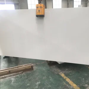 Wholesale Artificial Pure White Quartz Customized Size Black White for Countertop and Big Slabs