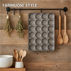 24 Cavities 600X800mm Aluminized Steel Hamburger Bun Burger Bread Baking Tray