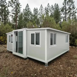 Casa Contenedor Expandible Portátil Casa Modular Prefabricada Hogares Listos Material de Acero Ligero Instalación Rápida para Sitios de Camping