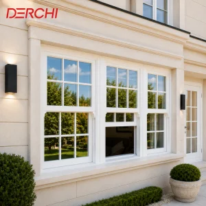 Derchi Vertical Slide Up Window Modern Style Sash Windows American Double Hung Window Heritage Sash Windows