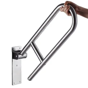 Ada Bathroom Toilet U Shaped Folding Grab Bar for Disabled
