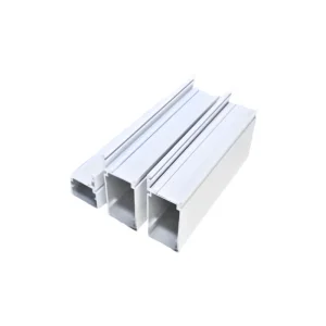 Custom White Powder Coated Aluminum Door Frame Profiles