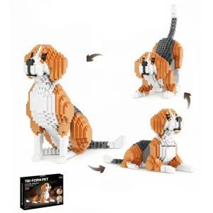 Balody Building Blocks Tri - Form Pet Dog Assemble Creative Building Set with Multiple Shapes for Kids