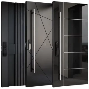 Alucasa Modern Design New Style Entrance Pivot Front Aluminum Door Luxury Villa Modern Glass Door for Houses