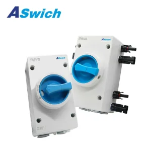 IP66 230V/440V AC 10A 16A 20A 25A 32A 40A 50A 63A 80A 100A Interruptor Isolador DC Solar à Prova d'Água e à Prova de Intempéries