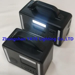 يaye الأكثر سخونة بيع 200W محطة طاقة شمسية طارئة قابلة لإعادة الشحن مع بلوتوث وبطارية ليثيوم /AC220V/110V / 70W شاحن خارجي (12.8V 15AH 192WH)