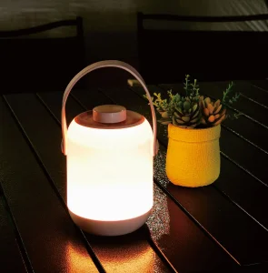 Hisoon Modern Design Outdoor Rotary Switch USB Rechargeable Portable Camping Lamp