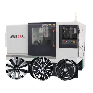 High Precision Tornio CNC Wheel Lathe AWR28SL Automatic Diamond Cutting Wheels Repair Machine for Alloy Wheels, Rim Repair
