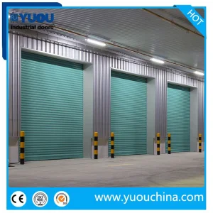 Cost Effective Galvanized Steel Fire Rated Rolling Fireproof External Wind Resist Metal Roller Shutter Door