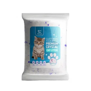 Arena para gatos cristalina antibacteriana ecológica para una higiene óptima