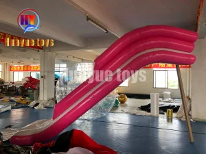 Pink Inflatable Yacht Slide