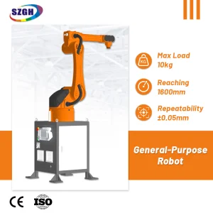 SZGH T1600 10kg Robotic Welding Arm for Steel Welding