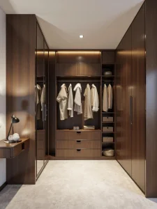 Customized Wooden Furniture Modern Walk in Closet Systems Bedroom Closet Wardrobe