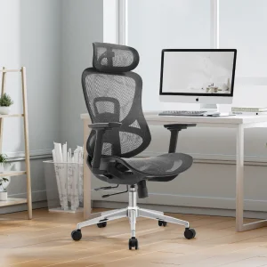 Wholesale Price Office Furniture Full Mesh Ergonomic Chair Desk Chair With Full Backrest Height Adjustable 3D Armrest