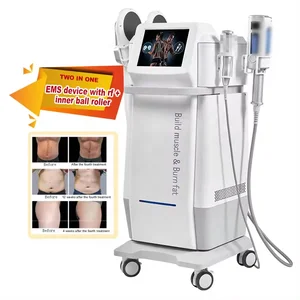 Cellulite Massage Lymphatic Drainage Emslim Muscle Stimulate Slimming 2 in 1 Endo Roller and Ems Beauty Device
