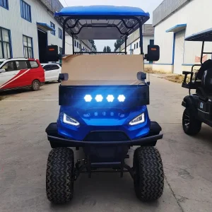 USA Hot Sale 2+2 Seats Solar Panel Powered off Road Electric Golf Cart for Scenic Camp Resort Golf Course &amp; Farm