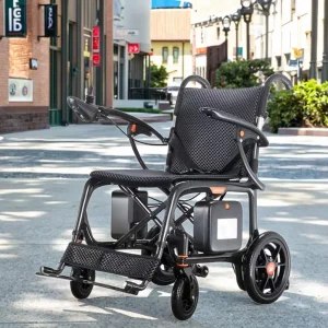 Ultra Light Carbon Fiber Handicap Motorized Powerful Electric Wheelchair for Adult