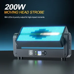 Moving Head Strobe Light 864 LED RGB DMX