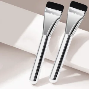 Custom Logo Synthetic Hair Foundation Brush Flat Makeup Brush
