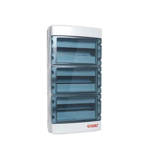 New Design Empty Combiner Box IP65 Outdoor Plastic Distribution Board 39way 3 Din Rail Electrical Distribution Boxes