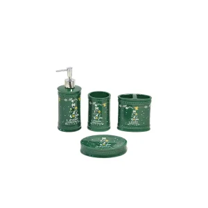 OEM Forest Green Harvest Ceramic Bathroom Set (5-Piece) - Pumpkin & Acorn Decor Manufacturers, Products