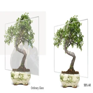 1.1mm 2mm Anti-Reflective Clear Float Glass 98% Ar Glass for Electronic Screen