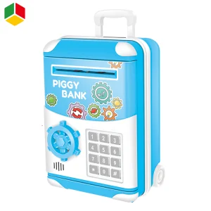 QS New Style Pull Rod Box Creative Piggy Bank Toys Children Puzzle Financial Mini Safe Deposit Box Electric ATM Piggy Bank Toys