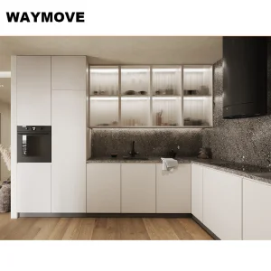 Storage Modular Wholesale Wooden Kitchen &amp; Bathroom Cabinet Set for Professional Spaces Modern Solid Wood Aluminium Kitchen Cabinets